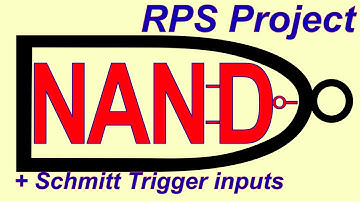 CD4093 NAND Gate with Schmitt Trigger inputs.