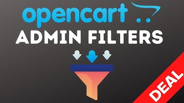 Admin Filters Pack for OpenCart
