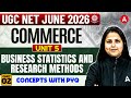UGC NET Commerce | UGC NET Commerce Unit 5 Business Statistics And Research Methods By Vibha Mam