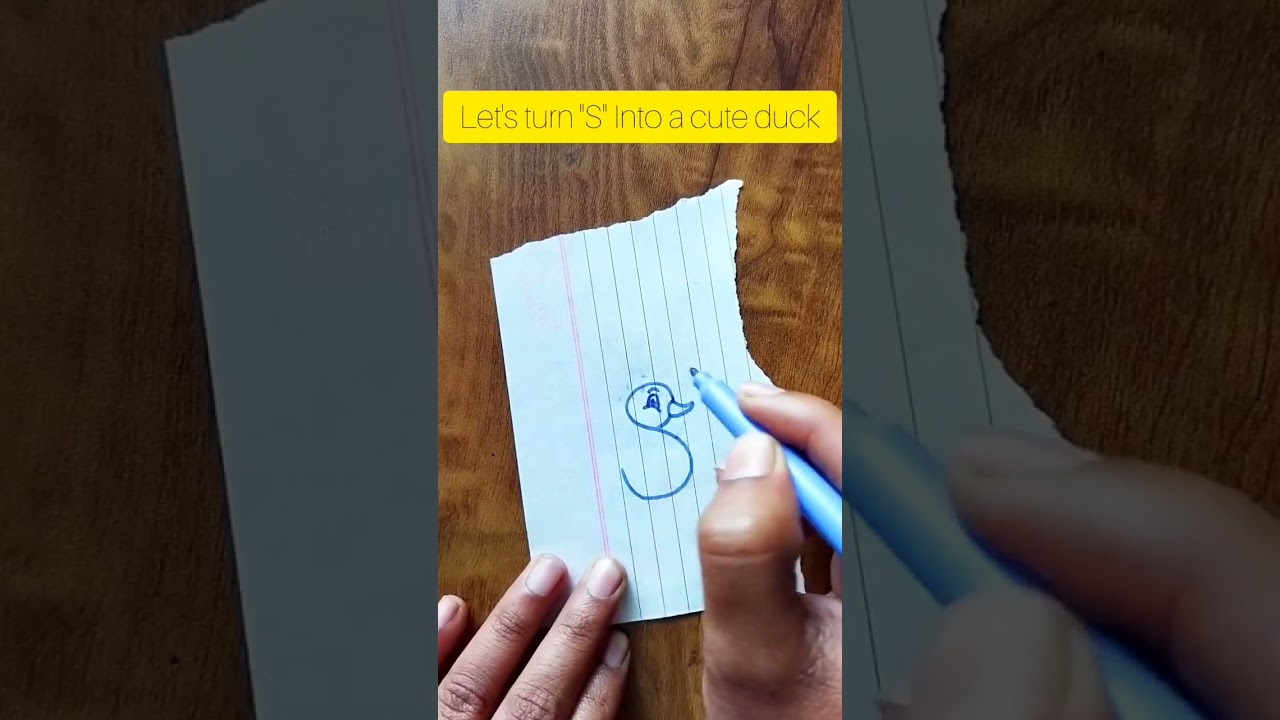 "Magical Transformation: From 'S' to Adorable Duck!" 😍 