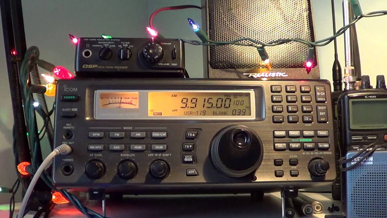BBC Ascension Island 9915 Khz Shortwave on new 100 feet longwire