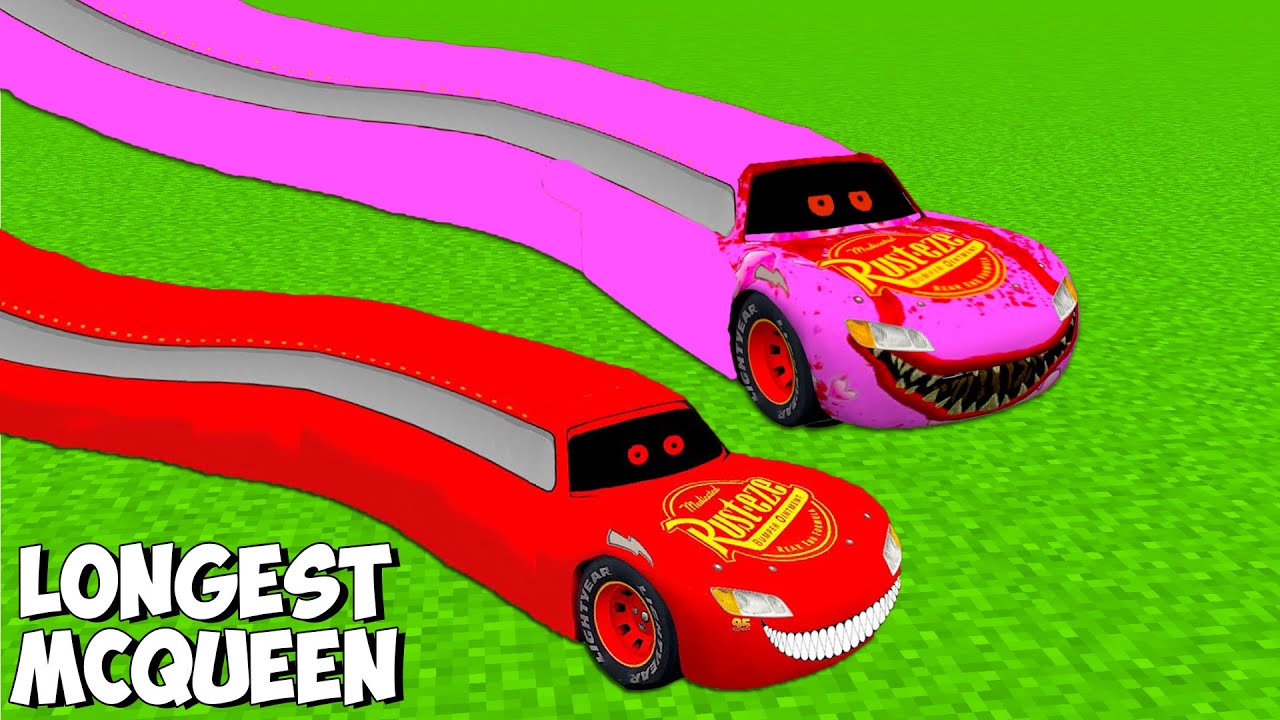 This is THE NEWEST WAY TO SPAWN LONG SNAKE MCQUEEN EXE BUS vs LONG SNAKE GIRL MCQUEEN in Minecraft !