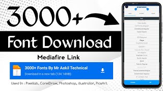 3000+ Font Zip File Download | Pixellab Font Zip File Download For Pixellab | Font download link screenshot 1