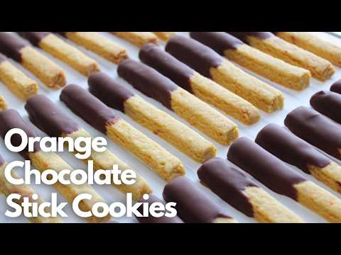 Easy Orange Chocolate Stick Cookies Recipe | Crispy & Delicious