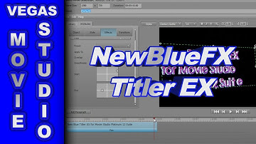 How to use New Blue Titler EX for Sony Movie Studio Platinum