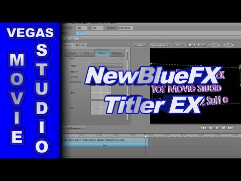 is new blue titler pro 5 compatible with sony vegas pro 12