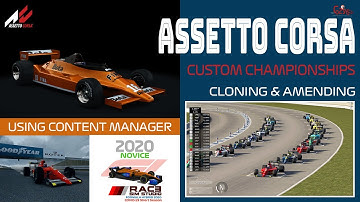 Cloning and amending any Assetto Corsa Custom Championship using Content Manager