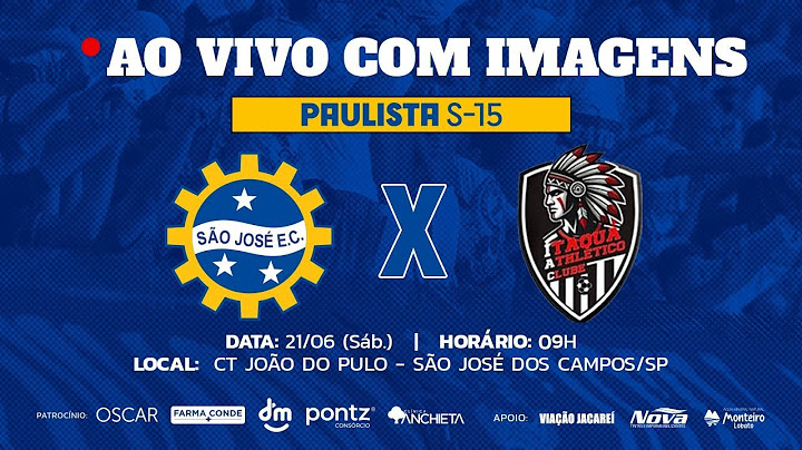 SÃO JOSÉ E.C x ITAQUA A.C | Campeonato Paulista Sub-15 | AO VIVO & COM IMAGENS