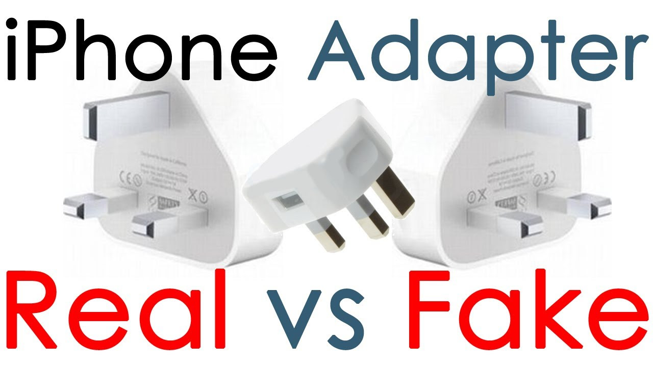 iPhone, iPad, IPod Adapter Mains Charger Real vs Fake