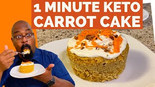 How to Make A 1 MINUTE KETO CARROT MUG CAKE