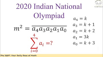 A Tricky Problem from 2020 Indian Olympiad