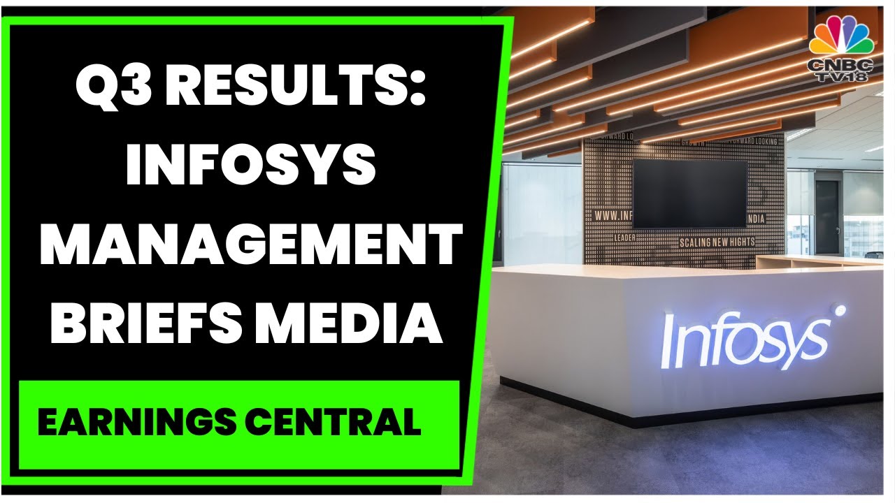 Руководство Infosys информирует СМИ о результатах компании за третий квартал 2023 финансового год...