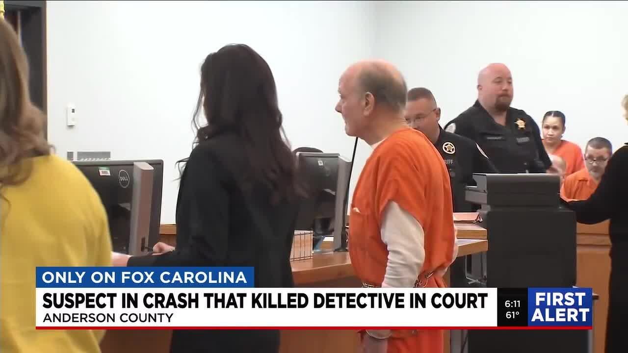 Suspect in crash that killed detective appears in court in Anderson Co ...