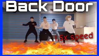 Stray Kids (Changbin, Hyunjin, Felix, I.N) dance “Back Door” 1.5x speed