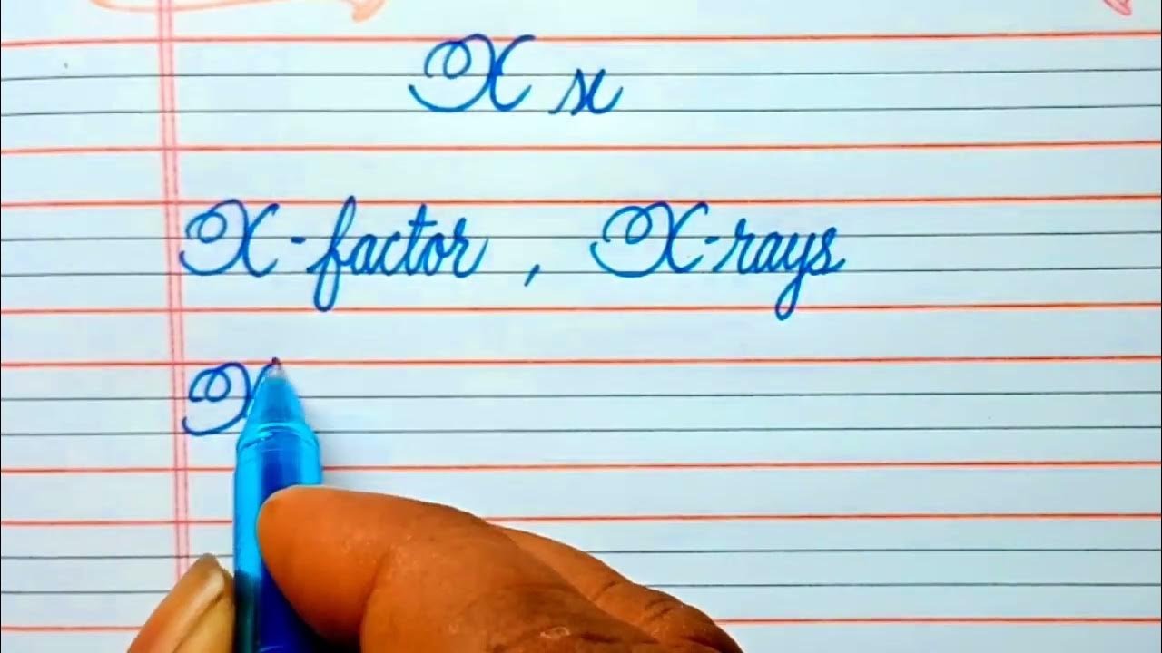 How to write the letter "X" in cursive writing Beginner's