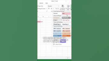 Excel pre populated styles for cell formatting #computerexcel #chatgpt  #microsoftoffice365