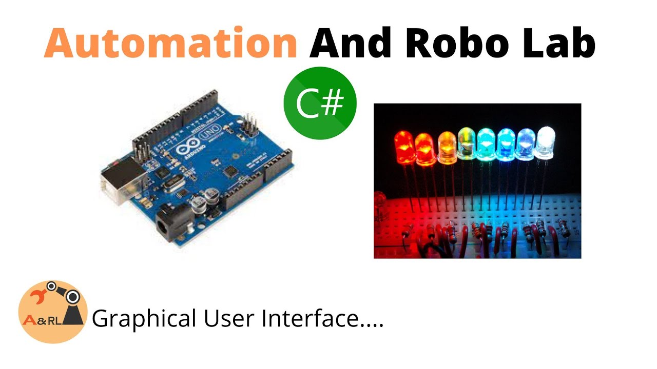 GUI-Graphical user interface using Arduino and C sharp - YouTube
