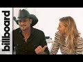 Faith Hill & Tim McGraw on First Meeting Doing the Electric Slide on Stage | Billboard