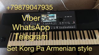 Set Korg Pa Armenian styles стили звуки Korg Pa300 Pa600 Pa700 Pa800 Pa900 Pa1000 Pa3x Pa4x