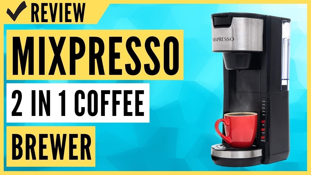  Mixpresso 2 in 1 Coffee Brewer, Single Serve Coffee