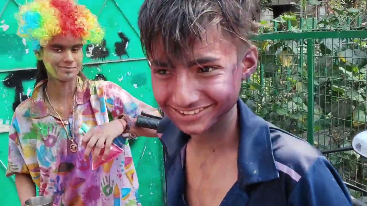 Happy holi🫟💦🫂.......My first vlog 👍😊😉