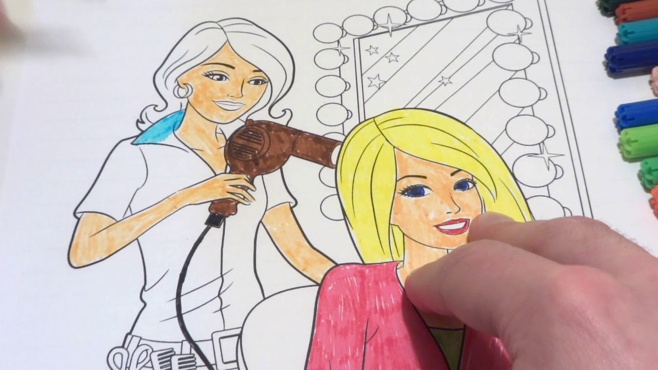 46 Barbie Hairstyle Coloring Pages  Images