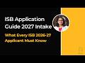 The 10 step ISB PGP 2028 Application Guide | Essays, GMAT, Recommendations