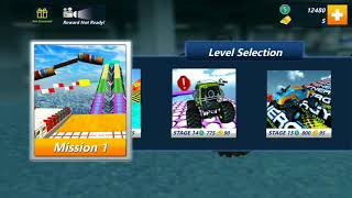 IMPOSSIBLE MONSTER TRUCK GAME - RAMP STUNTS RACING UNLOCK LEVEL 15 MISSION 1 & 2 screenshot 5