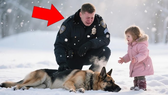 Police Officer Wept When His K9 Fell in the Snow — Until a Little Girl in  Pink Said 'I Can Help' - YouTube