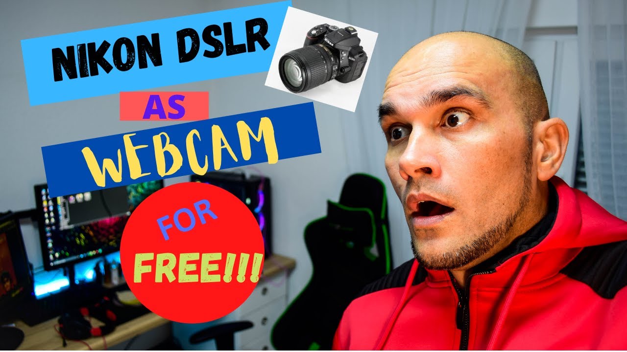 Nikon DSLR as cam for free via USB! YouTube