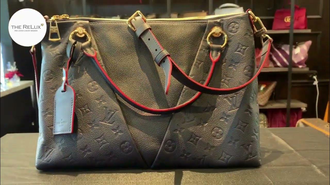 Louis Vuitton Empreinte V Tote MM Marine Rouge