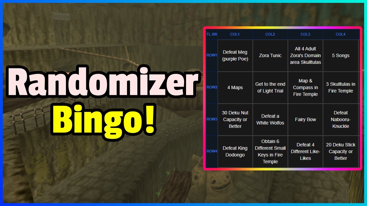 🔴Bingo & Randomizer! | The Legend Of Zelda: Ocarina Of Time | 01 - YouTube