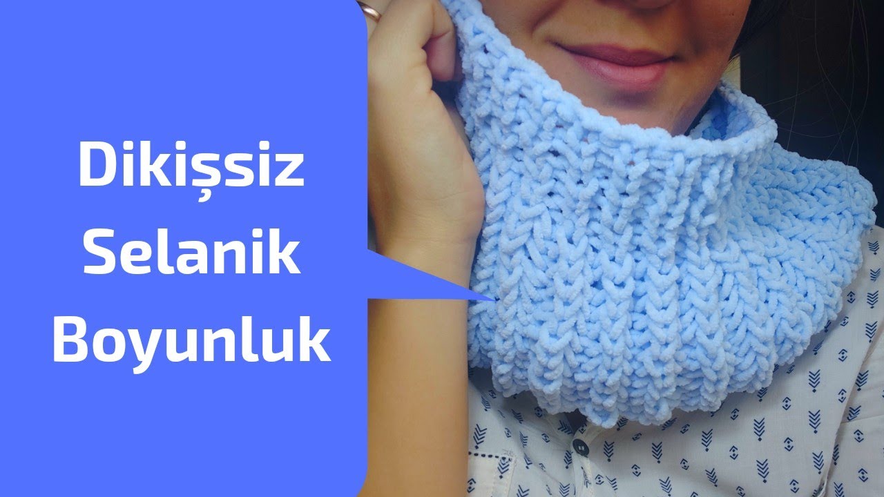 DİKİŞ Yok! Misinalı Şişle Dikişsiz Selanik Modeli Boyunluk Yapımı
