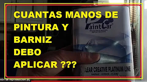 ¿Cuántas capas de barniz debo aplicar?