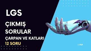 çarpanlar ve katlar lgs çıkmış sorular 2023 dahil 12 soru + pdf ebob ekok çarpan katlar