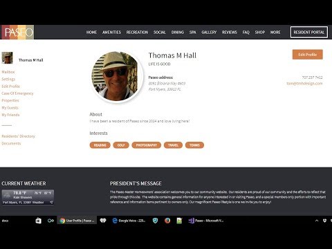 Resident Portal Tutorial - My Paseo Life