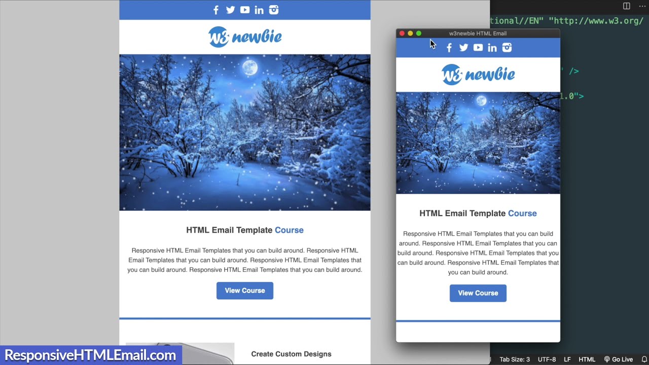 HTML Email Template Gmail Dark Mode 2022 YouTube