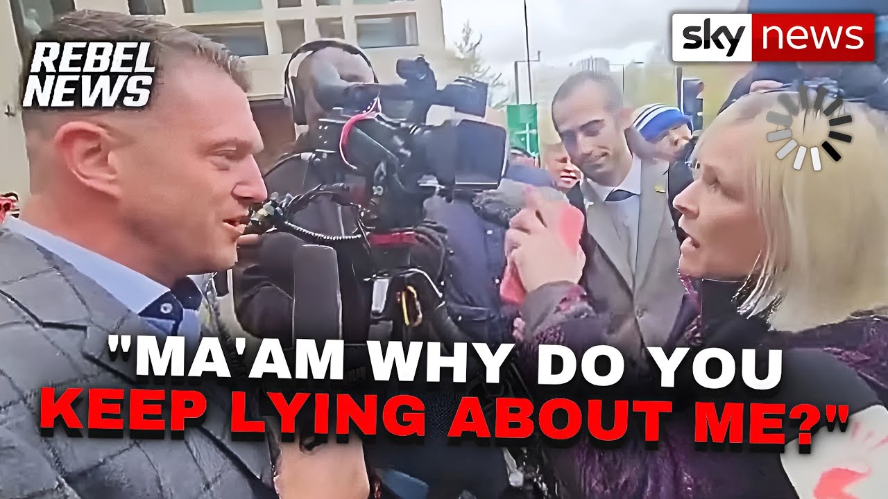 Репортер Sky News узнает, почему НИКОГДА не стоит связываться с Томми Робинсоном!