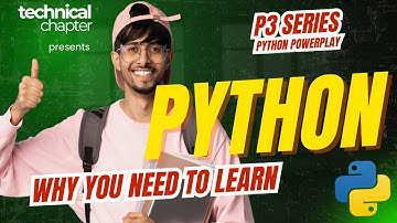 Python for Beginners  | P3 Series : Chapter 1 Why you should learn Python  | Beginners to Advanced