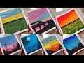 Top 10 easy gouache painting ideas | gouache painting #gouache #acrylicpainting #abstractart