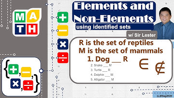 Identifying Elements and Non-Elements of a Set - Math 7_Unit 1_Lesson 1_Practice Exercises BC