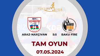 Araz-Naxçıvan 5:5 Baku Fire | Futzal, Azərbaycan kuboku, final+mükafatlandırma | TAM OYUN
