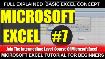 Microsoft Excel Tutorial For Beginners In 2021 | Hindi / Urdu | Lecture No 7 #Learnwitheasy