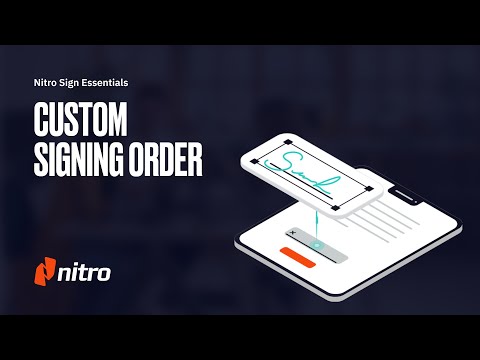 Nitro Sign: Custom Signing Order