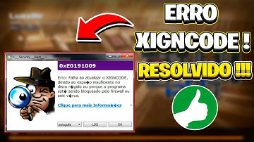 COMO RESOLVER O ERRO XIGNCODE (0xE0191009) NO PB (POINT BLANK) ‹ TUTORIAL 2020 ›