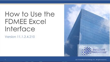 How to Use the FDMEE Excel Interface Demo