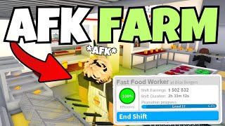 New Method To Work AFK as a Fast Food Worker In Bloxburg 2024