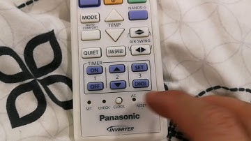 Panasonic Air Cond Remote Control from Fahrenheit (°F) to Celsius (°C), F to C