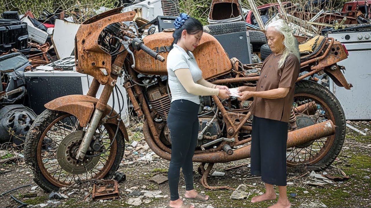 Girl Restores DETECH WIN 150cc Abandoned for 10-Years Bought From 95-year-old lady