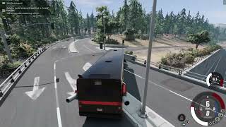 I tried to survive police cars in a bus in beamNG drive!